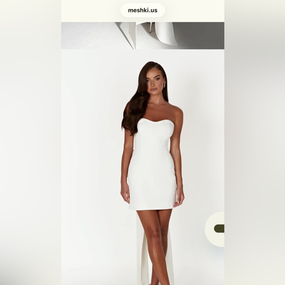 Meshki Meredith Strapless White Dress